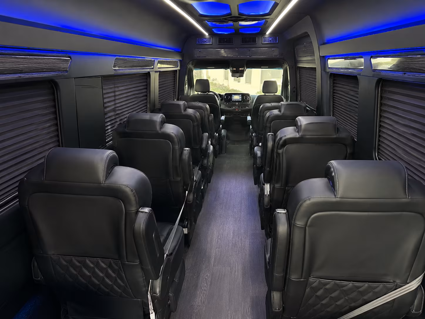 Manhattan Airport Shuttle & Transportation party bus exterior