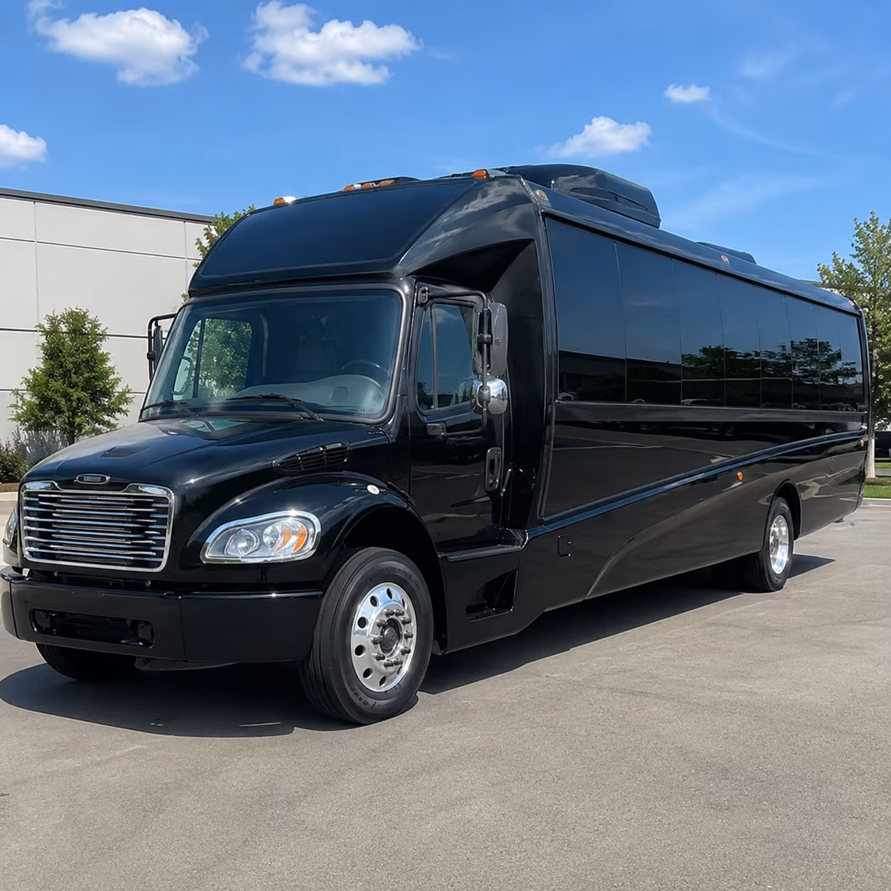 Manhattan Airport Shuttle & Transportation party bus exterior
