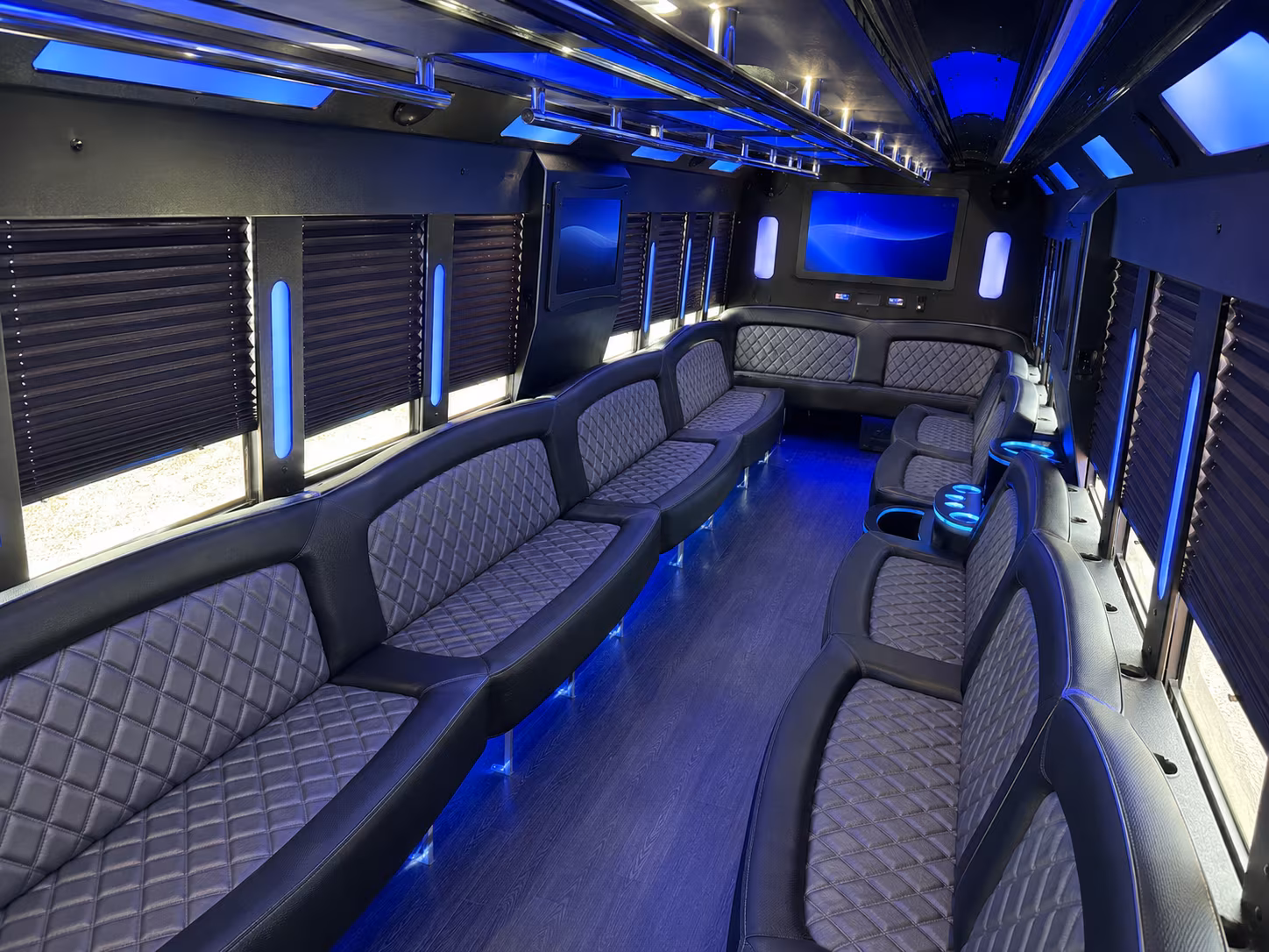 Manhattan Birthday, Sweet 16, & Quinceañera Transportation party bus exterior