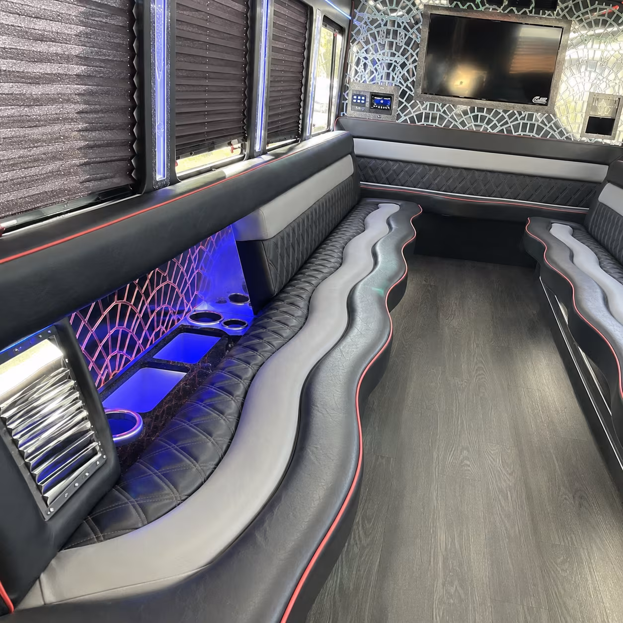 Manhattan Birthday, Sweet 16, & Quinceañera Transportation party bus exterior