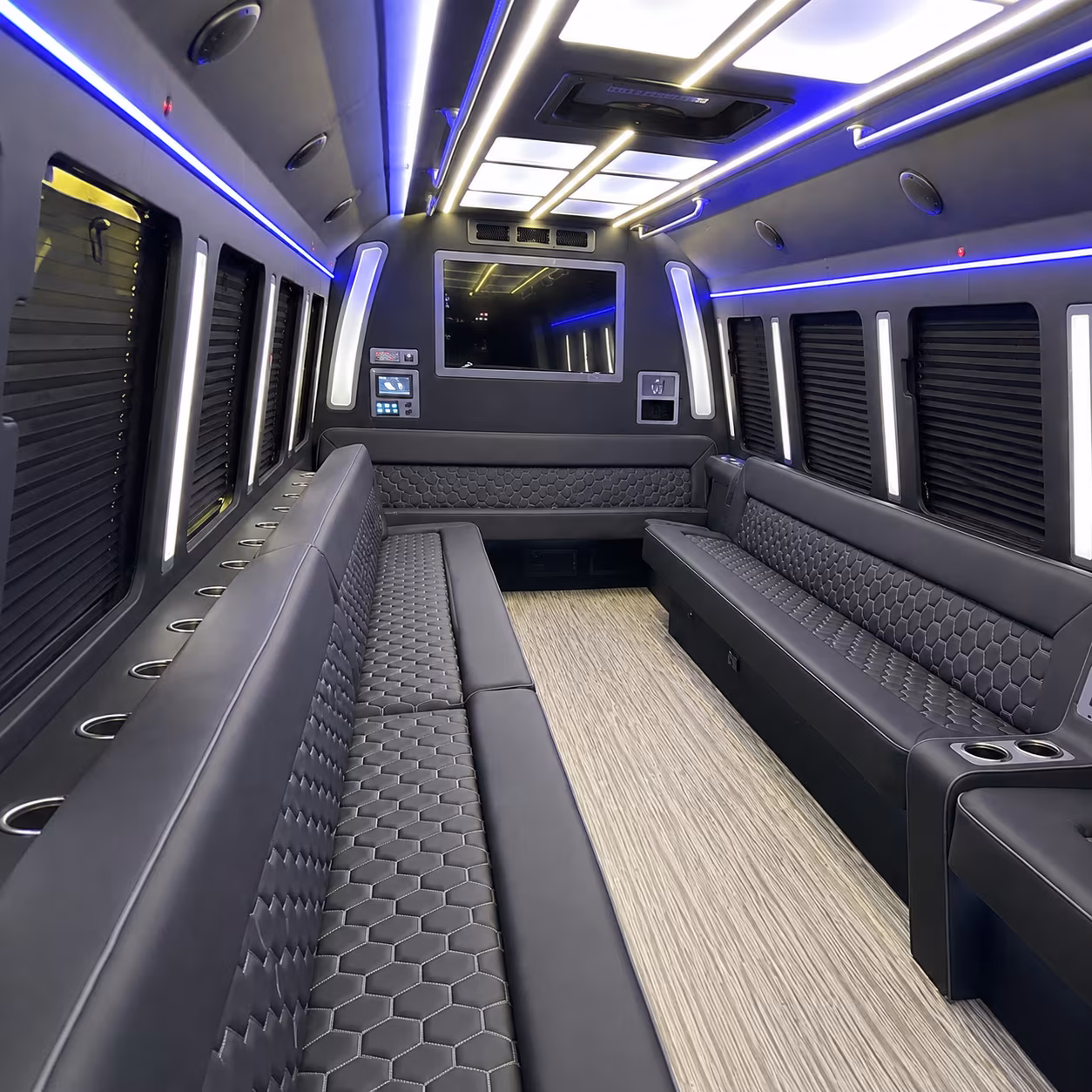 Manhattan Concert & Music Festival Transportation party bus exterior