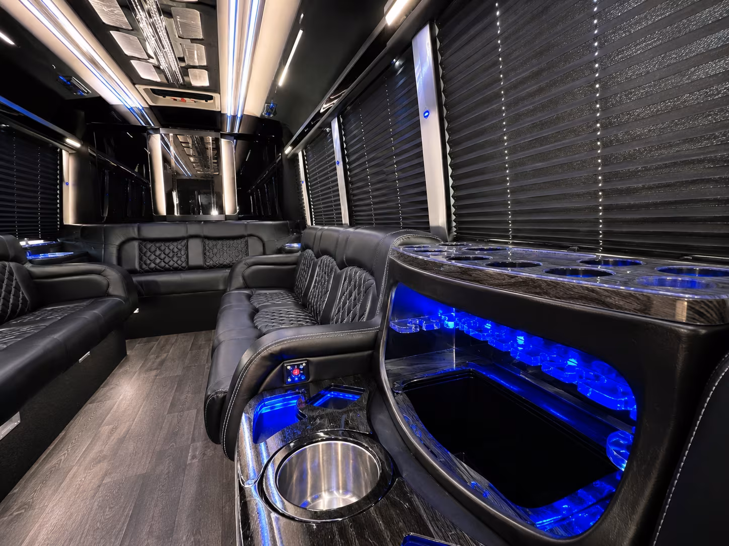 Manhattan Concert & Music Festival Transportation party bus exterior