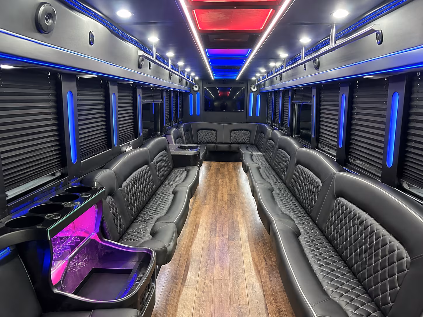 Manhattan Concert & Music Festival Transportation party bus exterior