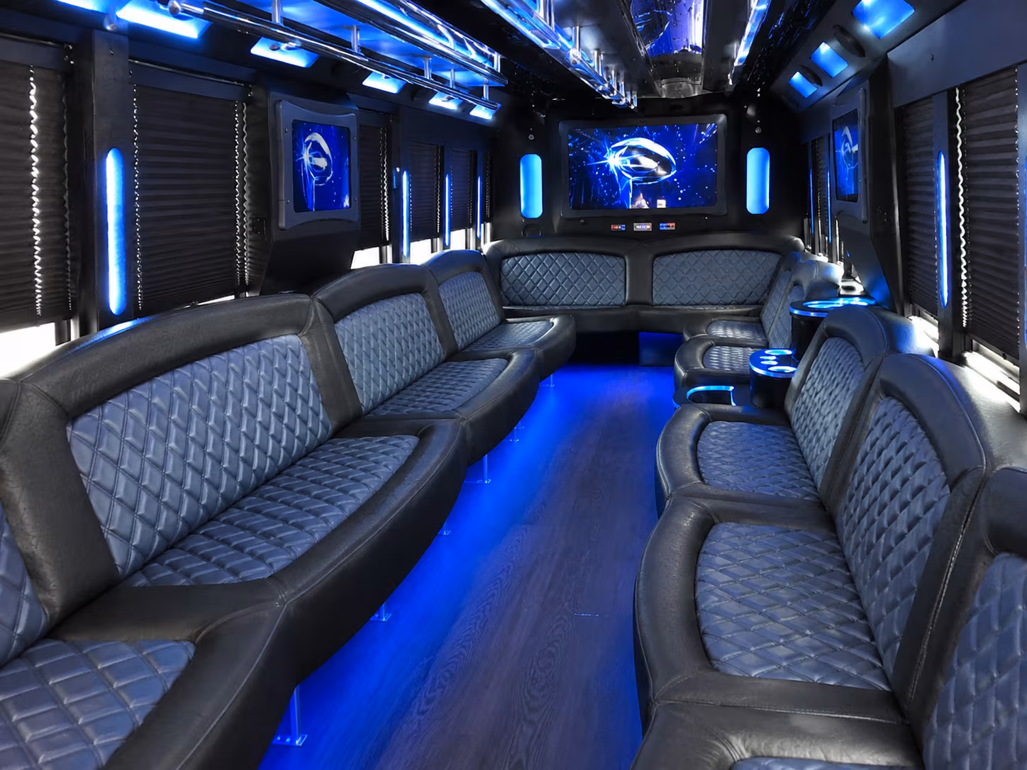 Manhattan Concert & Music Festival Transportation party bus exterior