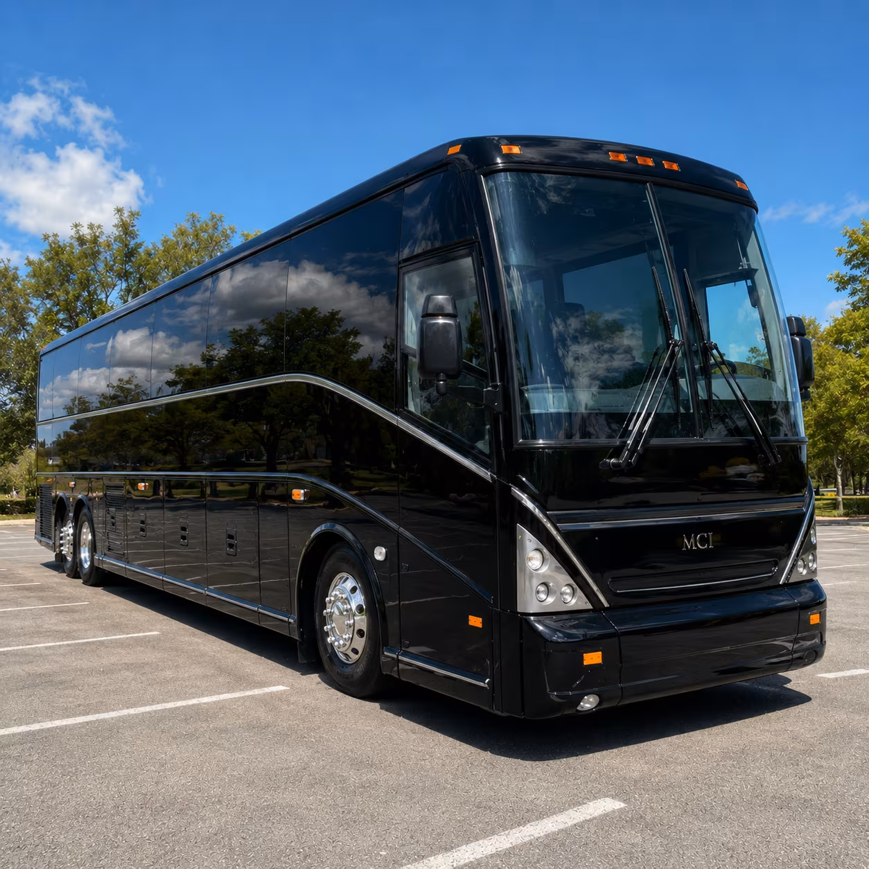 Manhattan Corporate Transportation party bus exterior
