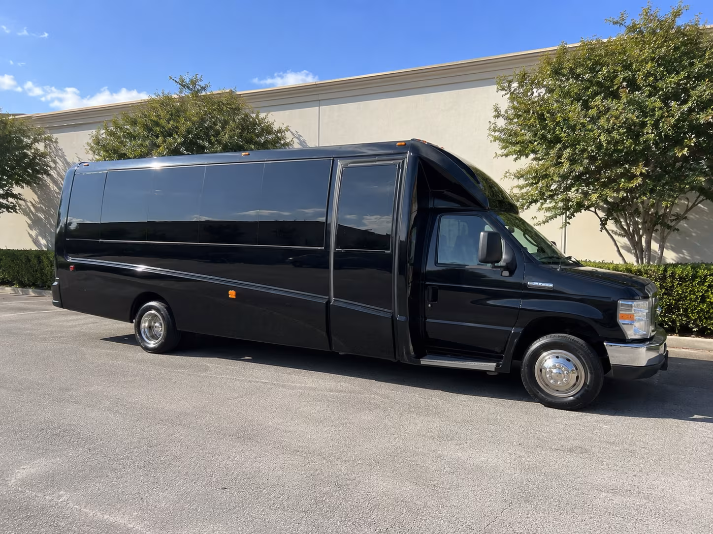 Manhattan Private Event Transportation party bus exterior