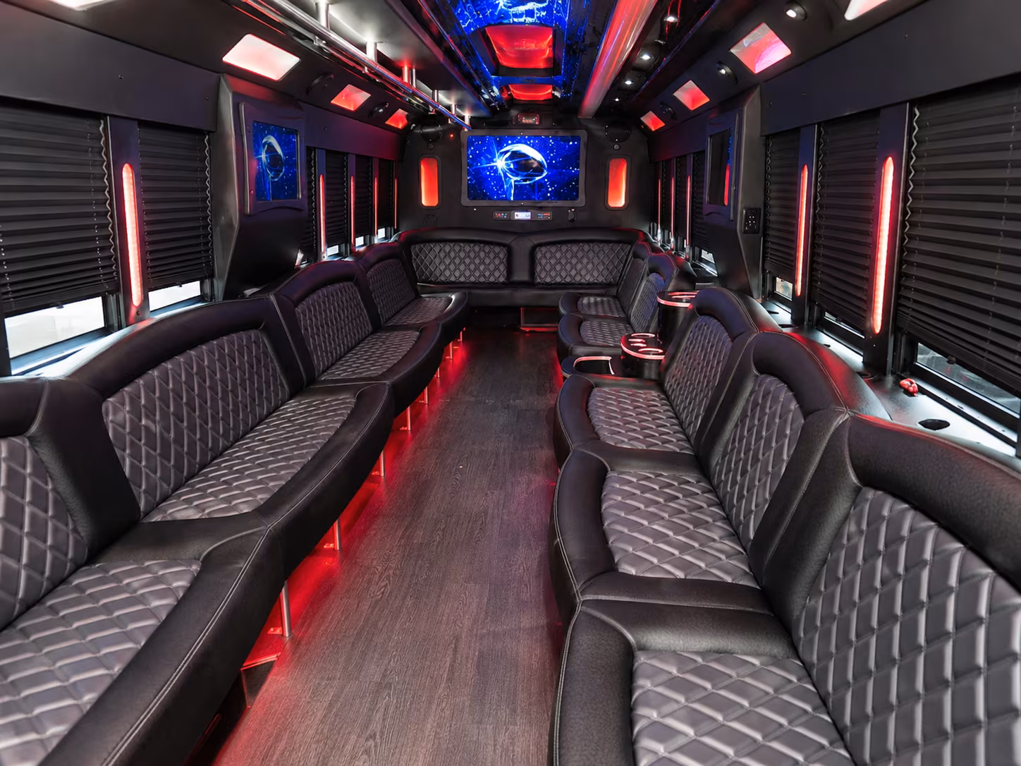 Manhattan Prom & Homecoming Transportation party bus exterior
