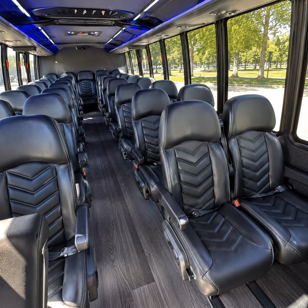 Manhattan School Event Transportation party bus exterior