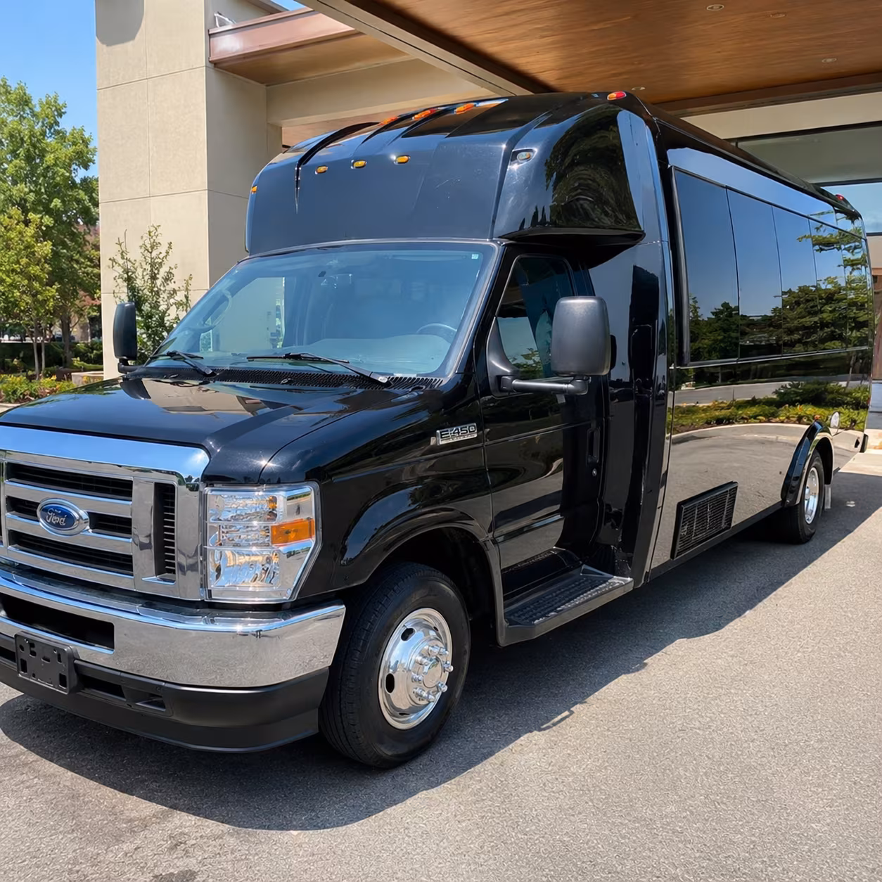 Manhattan Sporting Event Transportation party bus exterior