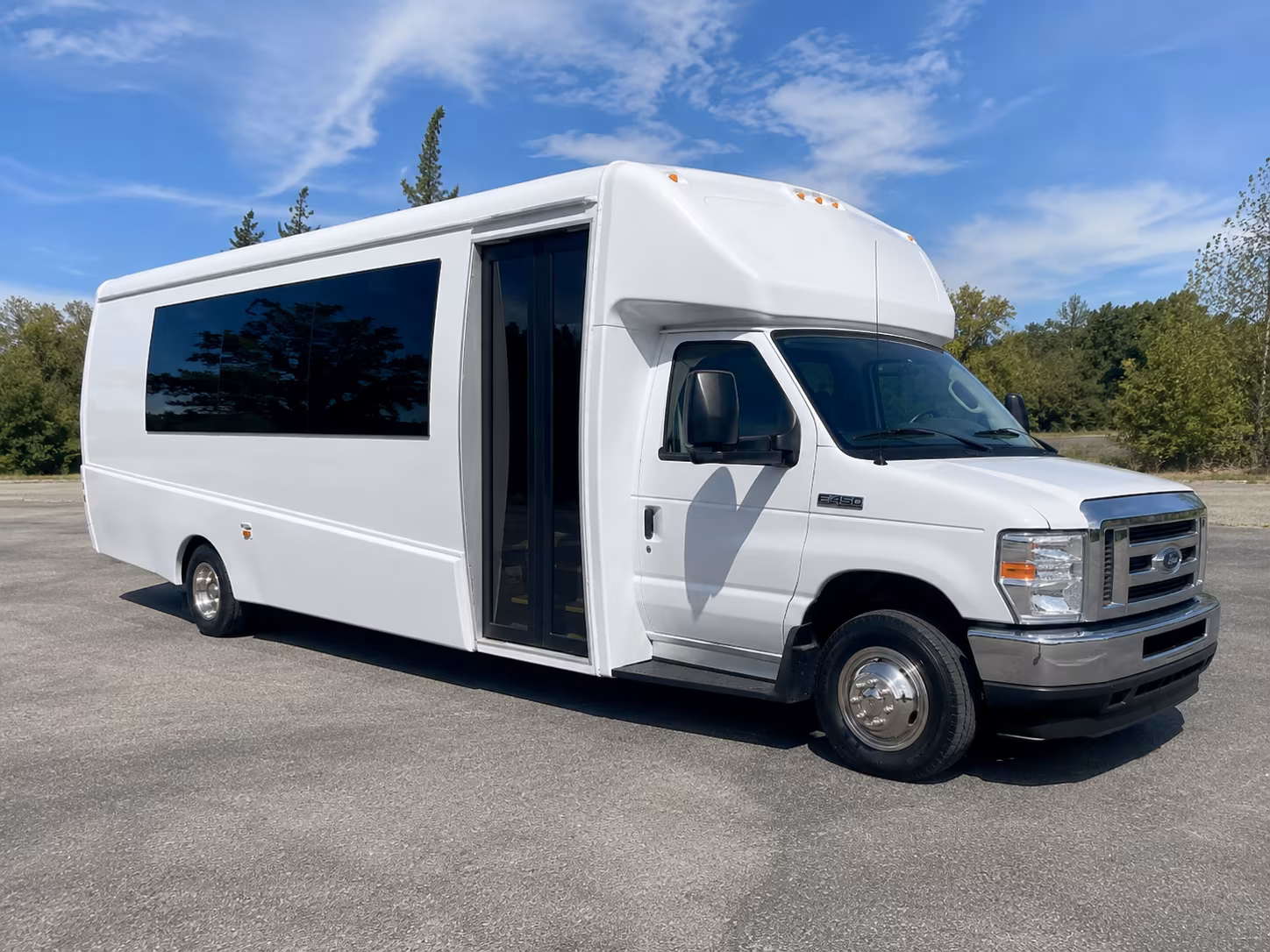 Manhattan Wedding Transportation party bus exterior