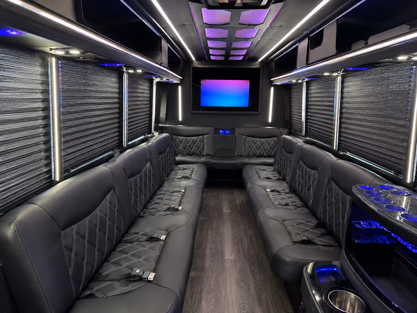Manhattan Wedding Transportation party bus exterior